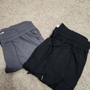 Black and Gray Jogger Pants